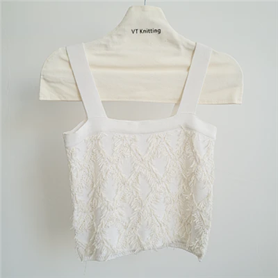 Cropped Knit Sweater Väst