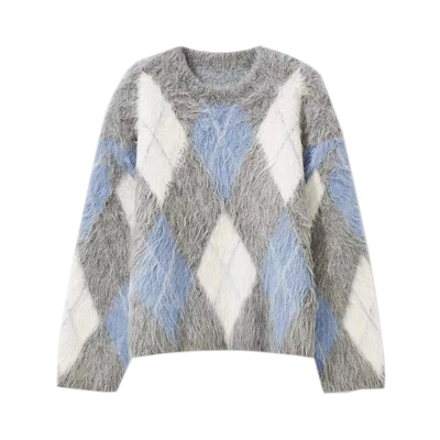 Dam Designer Mohair Blend Yarn Tie Dye Sweater