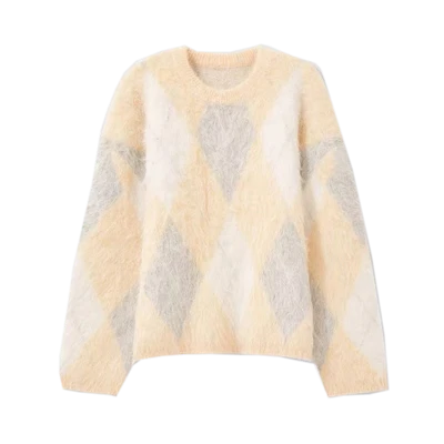 Dam Designer Rainbow Cable Knit Sweater