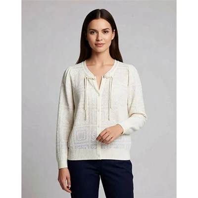 Cashmere Blend utomhusstickade koftor för kvinnor