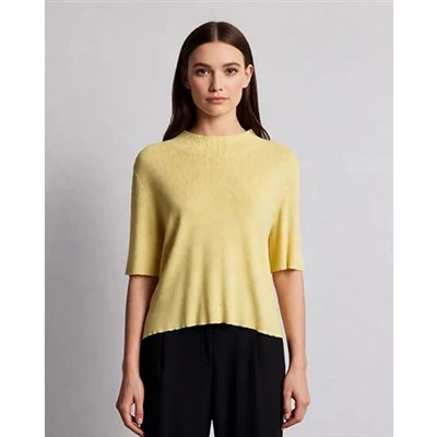 Cropped dam designer stickade cardigans